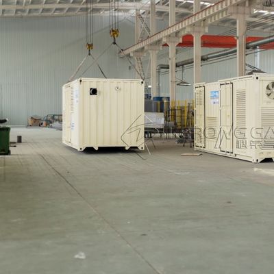 220V 50Hz Yüksek Verimlilikli ISO Konteynerli Azot Gazı Santrali