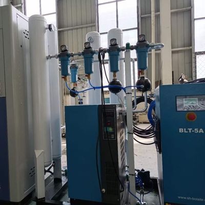 5Nm3hr Küçük Akış Hızı Kapasitesi 220V Voltaj PSA Temelli Oksijen Tesisi