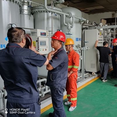 80NM3HR Kompakt Boyut 460V Düşük Güçlü Azot Gazı Üretim Temizleyicisi