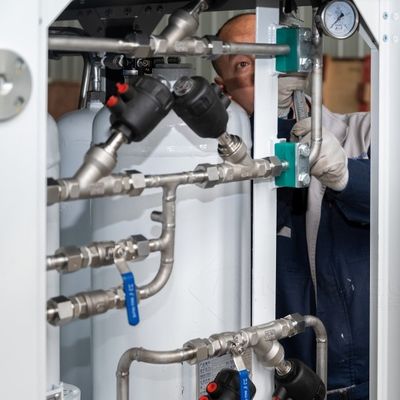 Kompakt Boyutlu Patlama Güvenli oran ayarlanabilir Paslanmaz Çelik Gaz Karıştırıcı