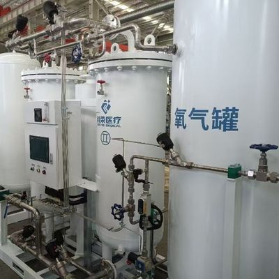 Otomatik 10NM3 Akış Hızı ISO13485 Tıbbi Sertifikalı Oksijen PSA Jeneratörü