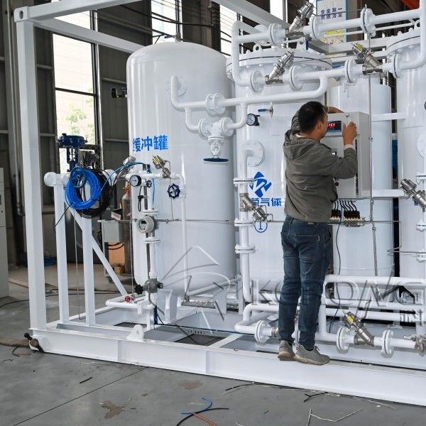 27barG Çalışma Basıncı Lazer Kesimi için Karbon Çelik Malzeme Azot Jeneratörü