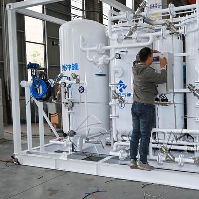 27barG Çalışma Basıncı Lazer Kesimi için Karbon Çelik Malzeme Azot Jeneratörü